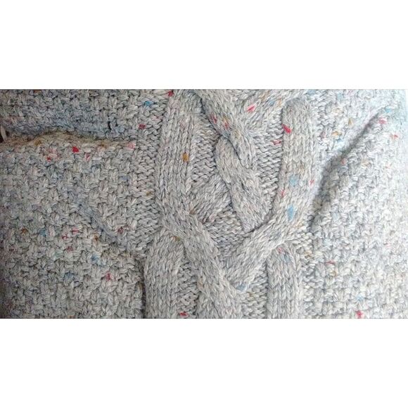 New! TOMMY HILFIGER Women's Cable-Knit Chunky Gray Sweater Size 2XL XXL - Picture 4 of 4